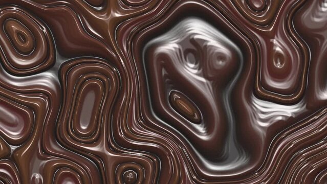 Animazione di macchie colorate effetto cioccolata
