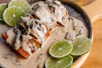 delicious meat prepared and ready to eat