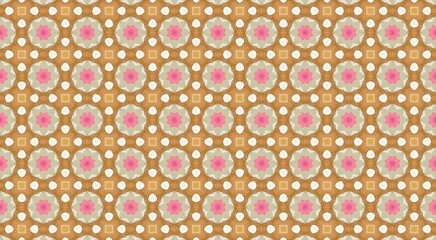 Ikat tribal floral seamless pattern. Ethnic Aztec fabric carpet mandala ornament native boho chevron textile. Geometric oriental tranditional embroidery style