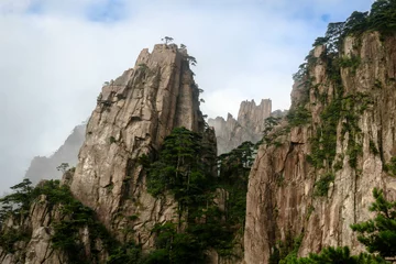 No drill blackout roller blinds Huangshan Views from the Huangshan mountain range in China