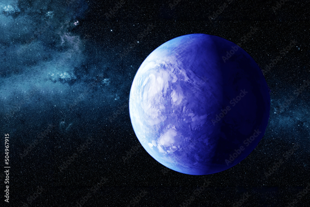 Canvas Prints exoplanet on the background of space. elements of this image furnished by nasa