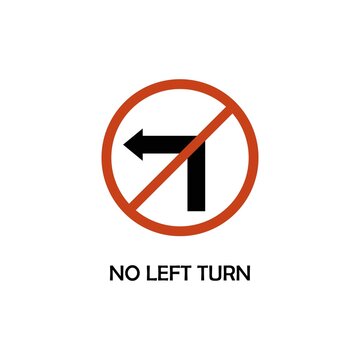 sign, traffic, symbol, arrow, turn, red, no, warning, left, danger, road, direction