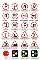 road signs, symbol, sign, concept, illustration