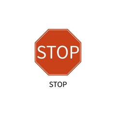 symbol, stop, road, traffic, safety, street, warning, sign, icon, danger, caution