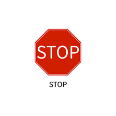 symbol, stop, road, traffic, safety, street, warning, sign, icon, danger, caution