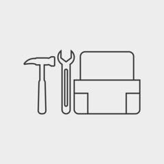 wrench, tools_box, spanner, work, repair, vector, tool, symbol, sign, service