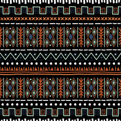 Navajo seamless pattern. Ikat background with traditional design texture background design vector. Aztec abstract geometric print. Ethnic hipster border backdrop