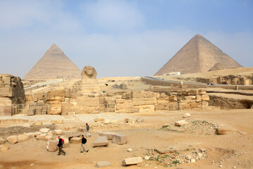 The Great Sphinx and Pyramids complex, Giza, Egypt