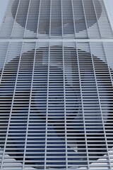 two-fan air conditioner grille