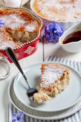 Traditional rice cake. Italian cuisine.
