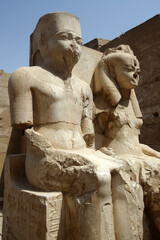 Obraz premium Statues at Luxor Temple, Luxor, Egypt