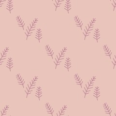 Floral seamless leaves branches pattern for fabrics and packaging and gifts and linens and kids and wrapping paper