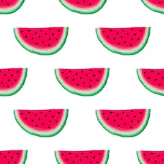 Summer fruit seamless watermelon pattern for fabrics and packaging and gifts and linens and kids and wrapping paper