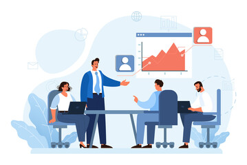 Expert concept. Professional business adviser provides solutions