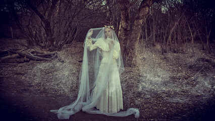 bride ghost in wedding dress