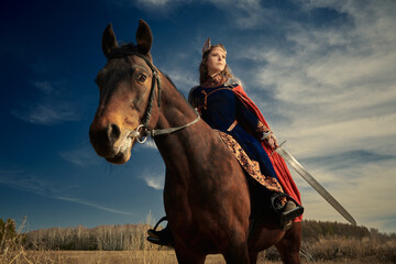 warrior woman on horse