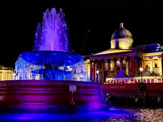 Trafalgar Square and the National Gallery, London