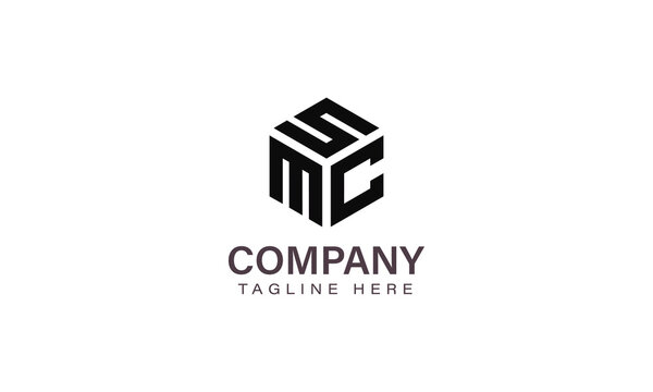 Letter SMC Logo, Three Letter Logo, Alphabet S M C Hexagon Shape Vector Icon Template