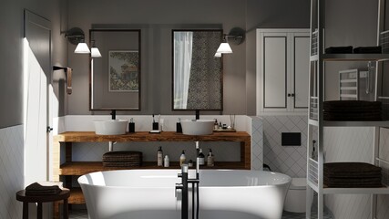 modern bathroom interior