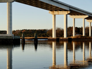 Reflection of a Bridge