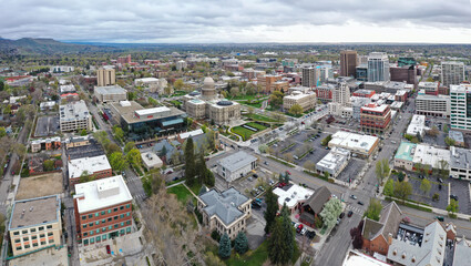 State Capitol in Boise, Idaho, skyline.