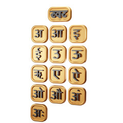 Hindi alphabet set