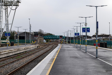 Limerick bus and train station,, Limerick, Ireland, February,12,2022