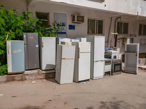 Repair and disposal of household appliances. Old things.