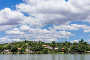 Belo Horizonte, Minas Gerais, Brazil. View of Pampulha Lake during the day.