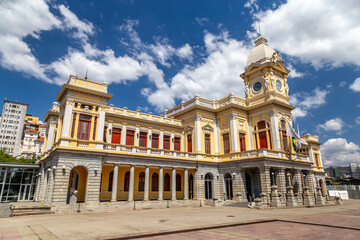 Building of the Museum of Arts and Crafts at the Station Square in Belo Horizonte, Minas Gerais, Brazil.