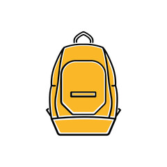 Backpack, vacation. Vector, illustration, design

