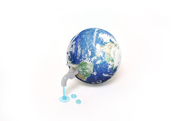 Robinet miniature - globe terrestre