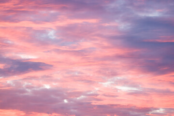 Naklejka na ściany i meble Dramatic sky at sunset, full frame pattern or background, UK