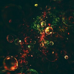 beautiful particles in dark background