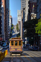 Fototapeta na wymiar Cable Car in San Francisco, California, United States