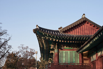 Obraz premium Yongjusa Temple is an old temple in Korea. 
