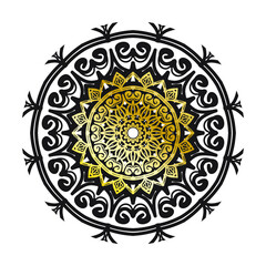 Vector round abstract circle. Luxury Mandala style.
