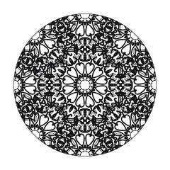 Circular pattern mandala art decoration elements.