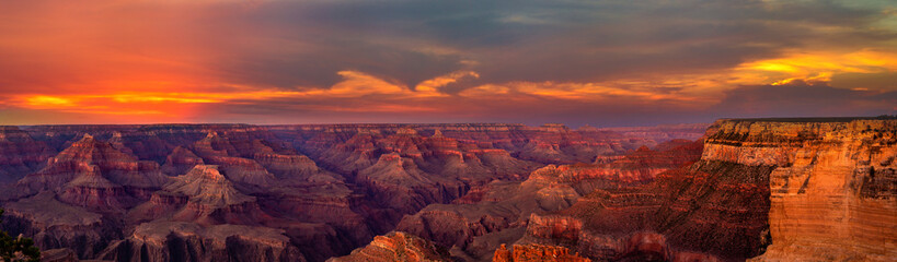 Grand Canyon National Park at sunset - obrazy, fototapety, plakaty