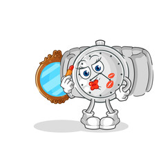 Fototapeta premium wristwatch make up mascot. cartoon vector