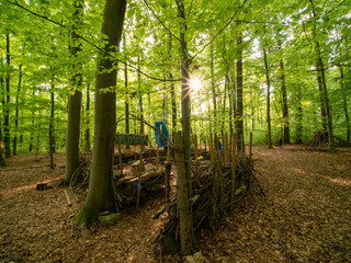 Aufbauten im Waldkindergarten