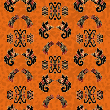 Ethnic Indonesian Batik Papua Pattern