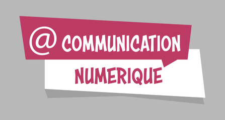 Logo communication numérique.