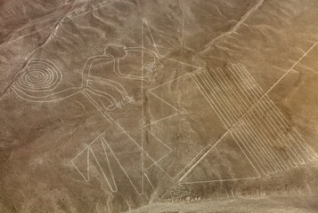 Monkey geoglyph, Nazca or Nasca mysterious lines