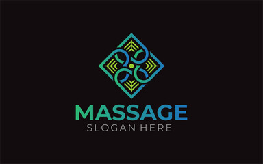 Illustration graphic vector for massage therapy, health care logo design template