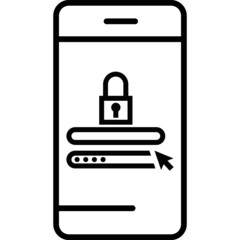 Obraz premium App, banking, login icon Download Vector file