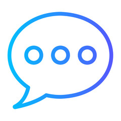 Chat Bubble gradient icon