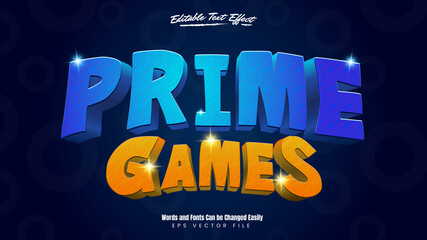 Prime games 3d editable text effect