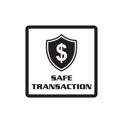 safe transaction icon , protection icon