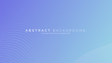 Abstract minimal blue gradient background. Trendy wavy lines template for business presentations, web header design with copy space for text